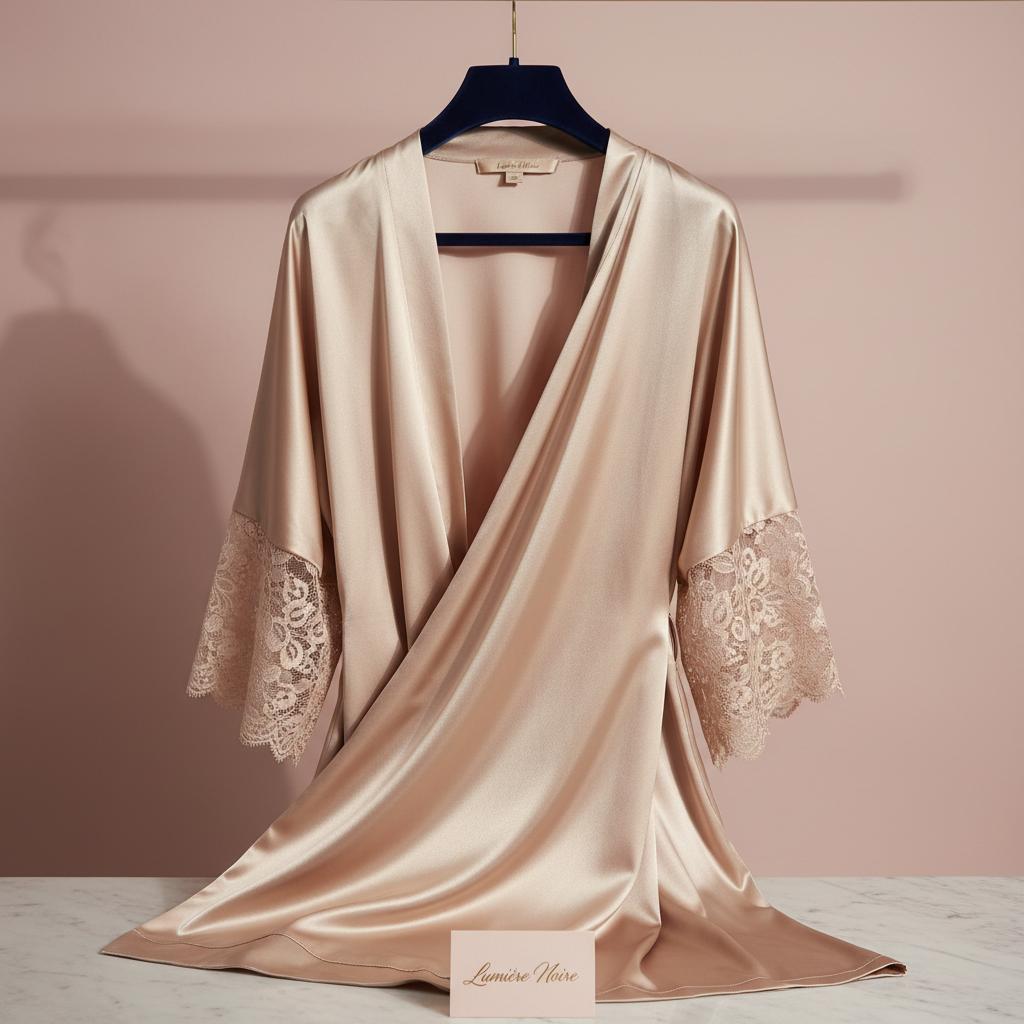 Champagne Silk Robe